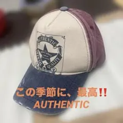 AUTHENTIC ヴィンテージ加工 ベースボールキャップのサムネイル