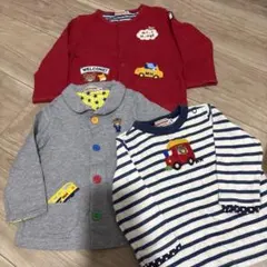 ミキハウス トップス 3点セット 80cm