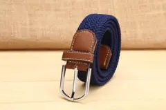 【js05-7-W】伸縮ベルト メンズ レディース メッシュ ビジネス