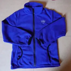 フリースアウター　青紫色