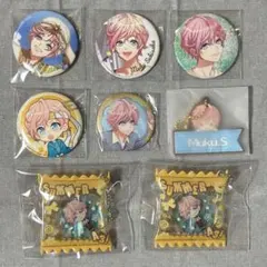 【匿名発送】A3! 向坂椋 エースリー 缶バッジ カプ缶 ラバーキーホルダー