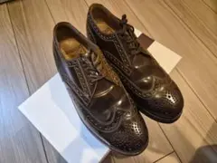 【希少】ハインリッヒディンケラッカーRIO ダークコニャックコードバン UK6のサムネイル