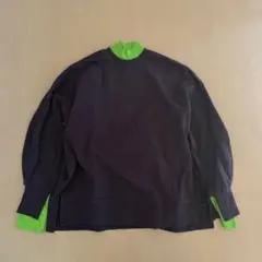 Nagonstans バイカラー スウェット ナゴンスタンス グリーン