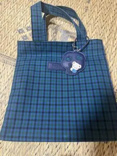 familiarチェック柄トートバッグ