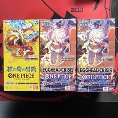 ワンピースカード エッグヘッドクライシス 3BOX テープカット - メルカリ