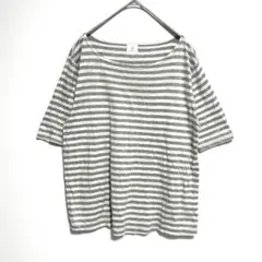 share with Kurihara harumi ボーダー半袖Tシャツ　Lのサムネイル