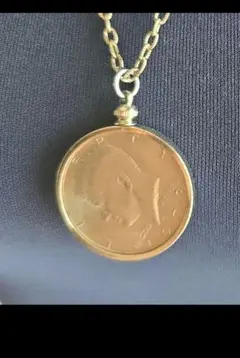 ギリシャ 古代帆船 50ドラクマ1990 カットアウト コイン ネックレス