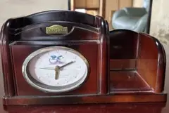 時計付きペン立て