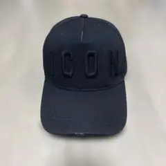 DSQUARED2 オールブラック ICON キャップ