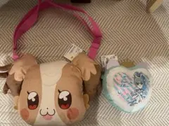 わんだふるぷりきゅあ　ぬいぐるみバッグ　犬飼こむぎ、キュアリリアン　ポーチ