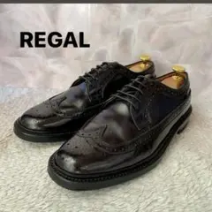 REGAL リーガル ウイングチップ ビジネスシューズ ダークブラウン 24.5