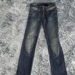 RAW MIDGE MID STRAIGHT ダークブルー ストレートデニム