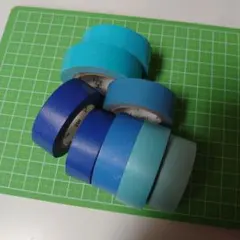 mt 青系 マスキングテープ8個セット