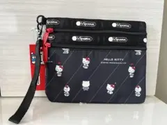 レスポートサック サンリオ キティ 二段 ポーチ