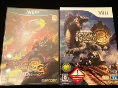 【未開封品】Wii WiiU モンスターハンター3(トライ)セット