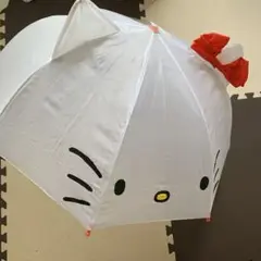 キッズ　キティーちゃん　傘　開閉楽チン
