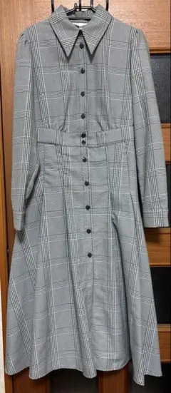 H＆M チェックワンピース 長袖
