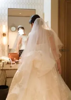 【結婚式】Love Tiara ミディアムベール アイボリー