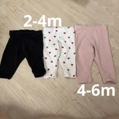 H&M ベビー　パンツ　レギンス　スパッツ　ボトムス　2-4m 4-6mのサムネイル