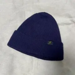 （未使用）グロスター　リブニット帽　紫