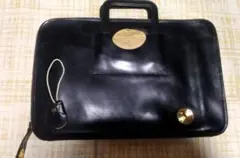 【未使用】dunhill レザー 鞄 鍵付き ヴィンテージ