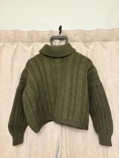 Guernsey Woollens ケーブルニット/タートルネックセーター