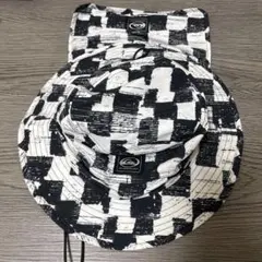 クイックシルバー キッズ バケットハット モノクロチェック柄 Fのサムネイル