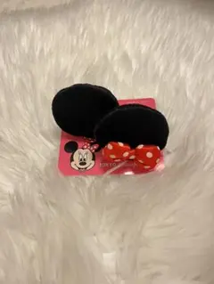 ミニーちゃんヘアピン　リボン付き　カチューシャ　ディズニー