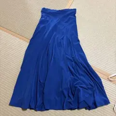 社交ダンス　ブルー　スカート