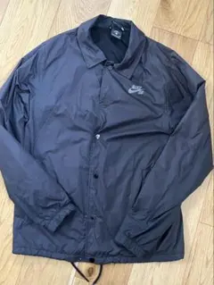 NikeSB 黒 ナイロン(コーチ)ジャケット S