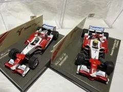 ミニチャンプス トヨタ TF107 R. Schumacher ２台セット未使用