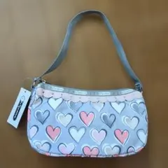 値下★レスポートサック　ハート柄　ピンク　グレー　新品