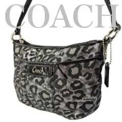 coach leopard shoulder bag 2way Y2K 690