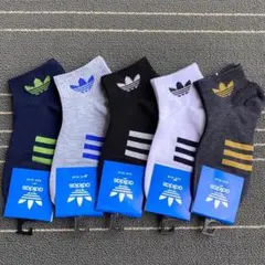 adidas 3本ラインソックス 5足セット