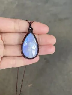 ムーンストーン　マクラメアクセサリー