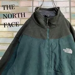 ザノースフェイス　フリースジャケット　ワンポイント刺繍ロゴ　ビッグシルエット