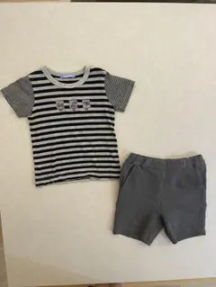 ファミリア ストライプ Tシャツ ショートパンツ セット 100cm