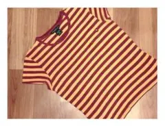 ✈春　アバクロ　アバクロンビー＆フィッチ　ボーダー ・ 半袖 カットソー　綿　M