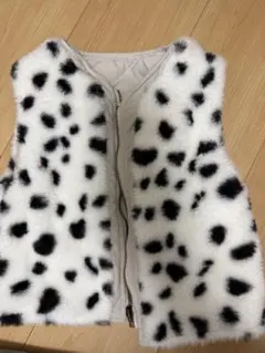 ヒョウ柄フリースベスト