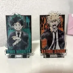 僕のヒーローアカデミア 緑谷出久 爆豪勝己 アクリルスタンド スーツ