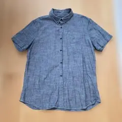 BANANA REPUBLIC 半袖シャツ XL ダークブルーのサムネイル