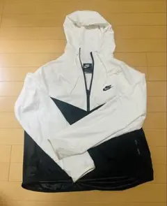 Nike フード付きウィンドブレーカー L ホワイト/ブラック