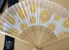 Q-pot ハチミツレモン　扇子
