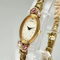SEIKO セイコー 【希少・極美品】 ゴールド レディース ルビー ダイヤ 