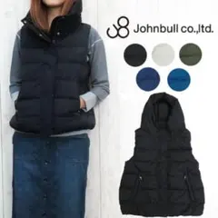 ジョンブル JOHNBULL レディース ダウンベスト　ブルーグレー