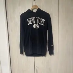 Champion ロゴ　パーカー レディース サイズ　M ブラック