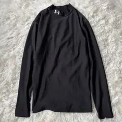 UNDER ARMOUR　アンダーシャツ　ハイネック　ドライ素材　黒◆6462