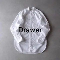 美品 ドゥロワー 4,3万 スタンドカラー ロングシャツ ブラウス Drawerのサムネイル
