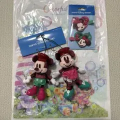 【新品】ミッキー ミニー　ぬいぐるみ＆ヘアクリップ