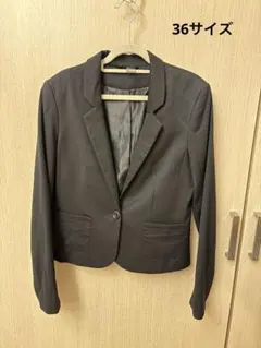 黒 テーラードジャケット レディース 36サイズ H&M